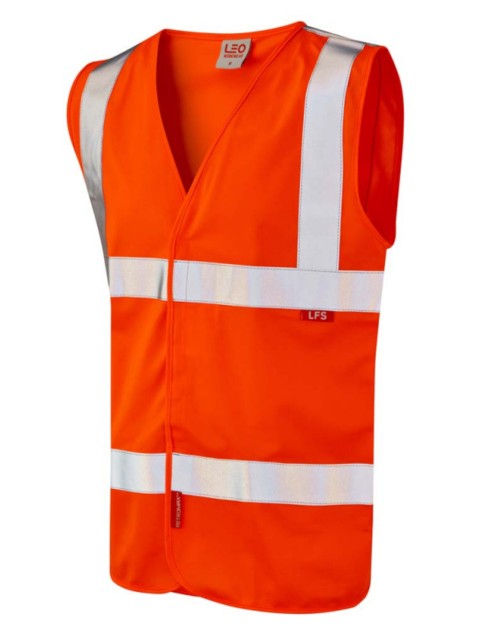 Leo Milford LFS Waistcoat Orange High Visibility